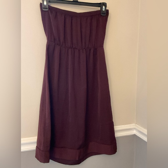 Banana Republic XS Maroon Strapless Dress - Picture 3 of 3